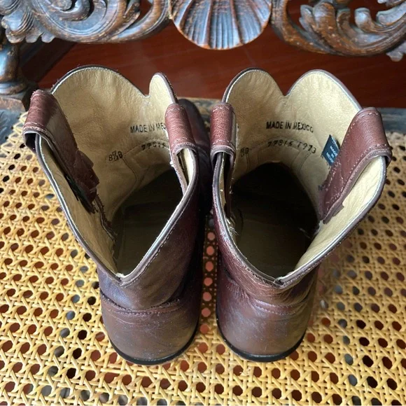 Women’s Brown Frye Billie Western Ankle Boots - Picture 12 of 14